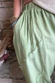 Rustic Nature Linen Blend Barrel Pant Washed Lawn